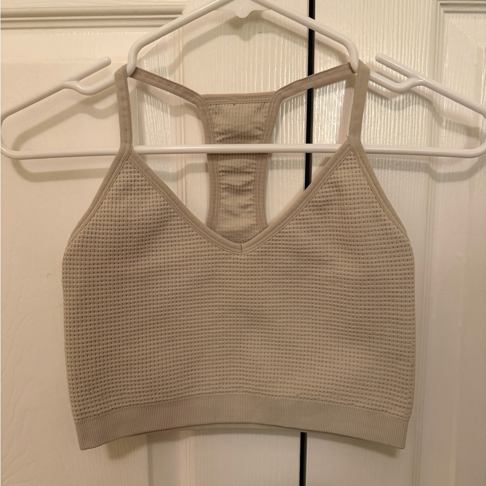 Vuori Waffle Seamless Bra “Ecru” Women’s Size XS